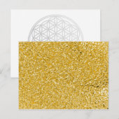PURE GOLD Spritzer Pattern + Text Postkarte (Vorne/Hinten)