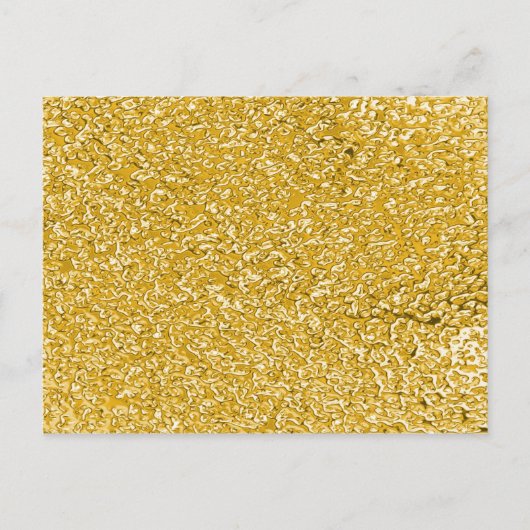 PURE GOLD Spritzer Pattern + Text Postkarte (Vorderseite)