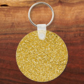 PURE GOLD Spritzer Pattern + Text Schlüsselanhänger (Vorderseite)