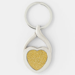 PURE GOLD Spritzer Pattern + Text Schlüsselanhänger