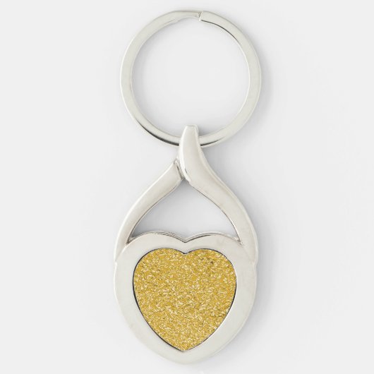 PURE GOLD Spritzer Pattern + Text Schlüsselanhänger (Vorderseite)