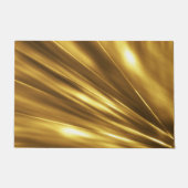 PURE GOLD Stoffmuster + Ihr Text / Foto Fußmatte (Vorderseite)