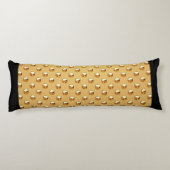 PURE GOLDEN PEARLS Muster + Ihr Text / Foto Seitenschläferkissen (Rückseite)