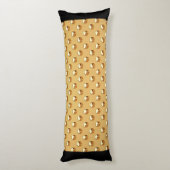 PURE GOLDEN PEARLS Muster + Ihr Text / Foto Seitenschläferkissen (Rückseite (Vertikal))