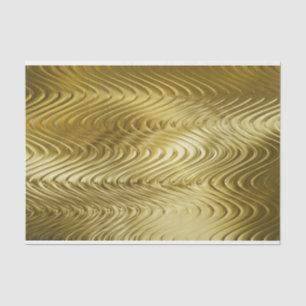 PURE GOLDEN WAVES Pattern + Ihr Text / Foto Seidenpapier