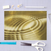 PURE GOLDEN WAVS soft Pattern + Ihr Text / Foto Seidenpapier (Handwerk)