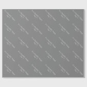 Pure Gray 808080 - Benutzerdefinierte Meldung oder Geschenkpapier (Flach)