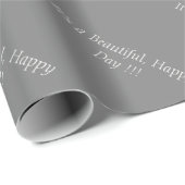Pure Gray 808080 - Benutzerdefinierte Meldung oder Geschenkpapier (Rolleneckpunkt)