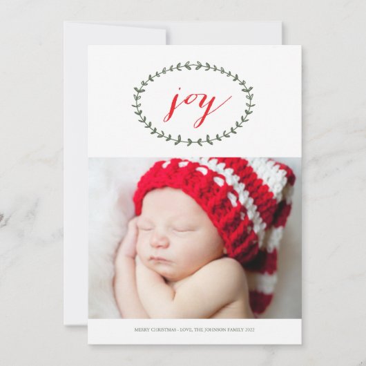 Pure Joy Holiday Card Feiertagskarte (Vorderseite)