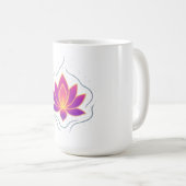 Pure Lotus Flower Yoga Mug | Meditation & Calm Tea Kaffeetasse (VorderseiteRechts)