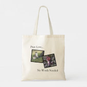 Pure Love Pet Lover Custom Tote Bag Tragetasche (Rückseite)