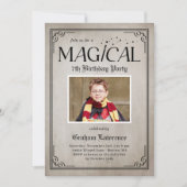 Pure Magic Birthday Halloween-Party Einladung (Vorderseite)