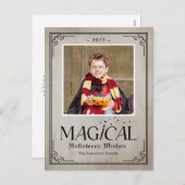 Pure Magic Fun Halloween Foto Card Postkarte (Vorne/Hinten)