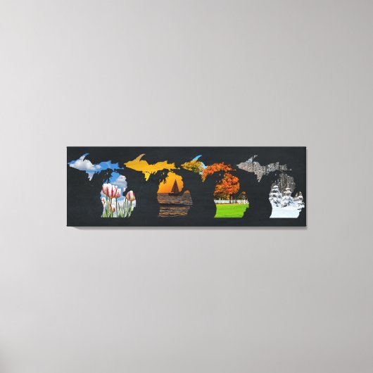 Pure Michigan Four Seasons Leinwanddruck (Vorderseite)