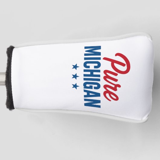 Pure Michigan Golf Putter Cover Headcover (Vorderseite)