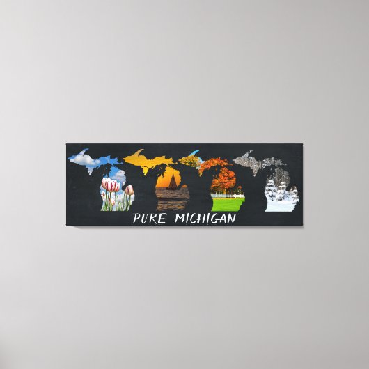 Pure Michigan Seasons Artwork Canvas Print Leinwanddruck (Vorderseite)