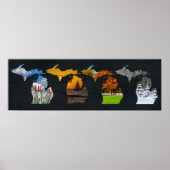 Pure Michigan Seasons Artwork Poster (Vorne)