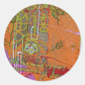 "Pure Mind" Runder Aufkleber (Vorderseite)