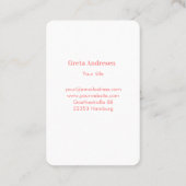 Pure Moin/Hello Visitenkarte (Rückseite)