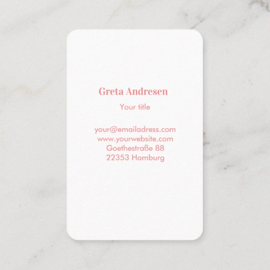 Pure Moin/Hello Visitenkarte (Rückseite)