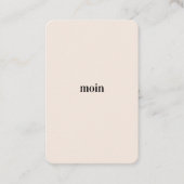 Pure Moin/Hello Visitenkarte (Vorderseite)