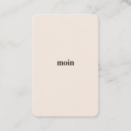 Pure Moin/Hello Visitenkarte