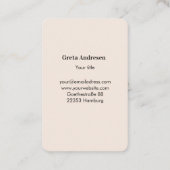 Pure Moin/Hello Visitenkarte (Rückseite)