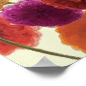 Pure Palette Zinnias Poster (Ecke)