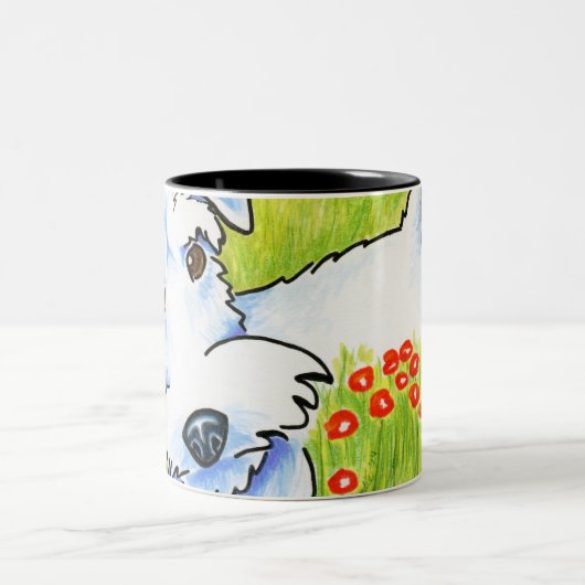 Pure Schnauzer Zweifarbige Tasse (Mittel)