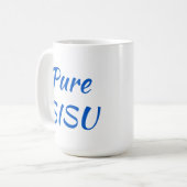 Pure SISU finnische Kaffee-Tasse (15 oz;Weiß) Kaffeetasse (Vorderseite Links)