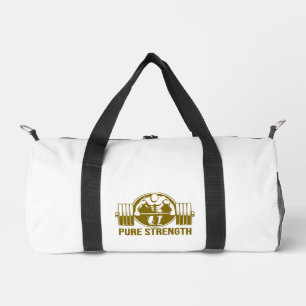 Pure Strength Powerlifting Logo – Gold Edition Fit Duffle Bag