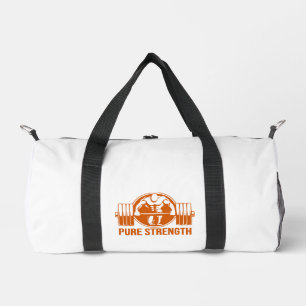 Pure Strength Powerlifting Logo – Gold Edition Fit Duffle Bag