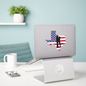 Pure Texan Sticker (Laptop auf Schreibtisch)