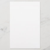 Pure White Solid Color Briefpapier (Vorderseite)