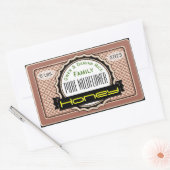 Pure Wildblume Gepasster Honey Jar Rechteckiger Aufkleber (Umschlag)