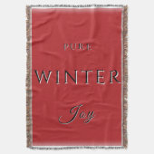 Pure Winter Joy Decke (Vorderseite Vertikal)