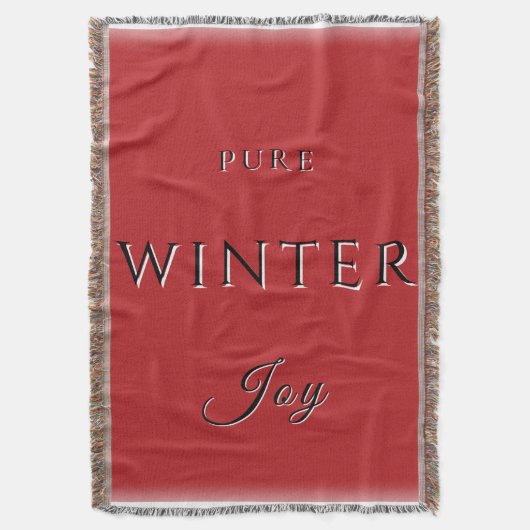 Pure Winter Joy Decke (Vorderseite Vertikal)