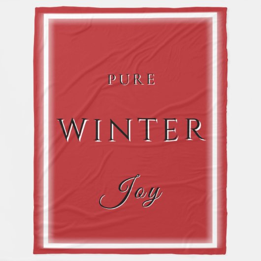 Pure Winter Joy Fleece Blanket (Vorderseite)