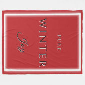 Pure Winter Joy Fleece Blanket (Vorderseite (Horizontal))