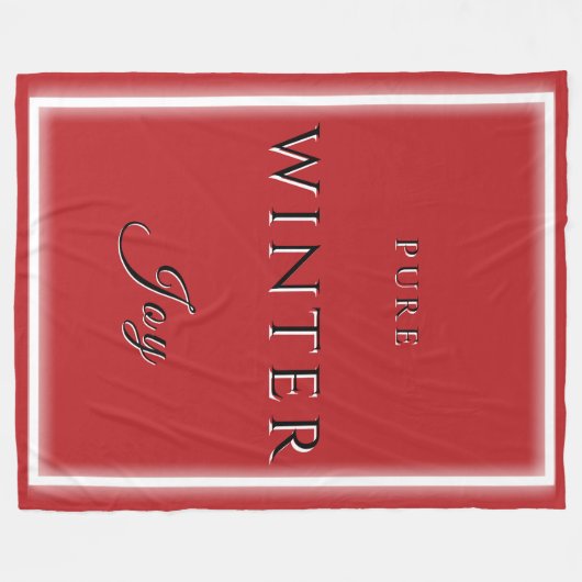 Pure Winter Joy Fleece Blanket (Vorderseite (Horizontal))