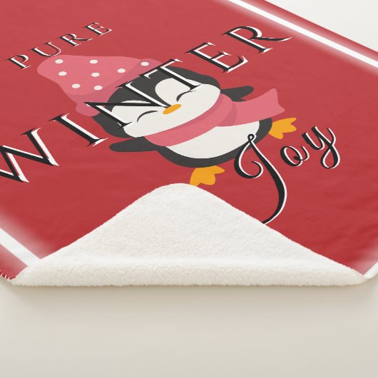 Pure Winter Joy mit Penguin Sherpa Blanket Sherpadecke (3/4)