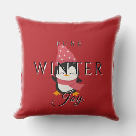 Pure Winter Joy mit Pinguin Kissen