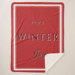 Pure Winter Joy Sherpa Blanket Sherpadecke