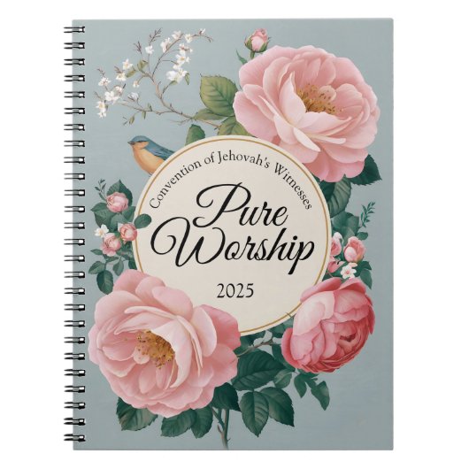 Pure Worship 2025 Convention JW Gifts Spiral Notizblock (Vorderseite)