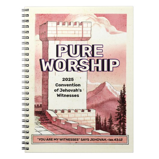 Pure Worship Convention 2025 JW Custom Gift Spiral Notizblock (Vorderseite)