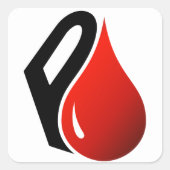 PUREBLOOD SQUARE STICKER (Vorderseite)