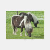 Purebred Shetland Paint Ponies Fleecedecke (Vorderseite (Horizontal))