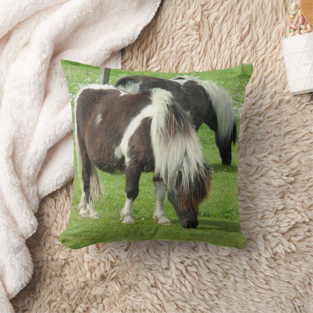 Purebred Shetland Paint Ponies Kissen (Decke)