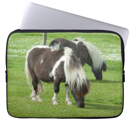 Purebred Shetland Paint Ponies Laptopschutzhülle (Vorderseite)