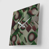 PureColor 2 Quadratische Wanduhr (Winkel)